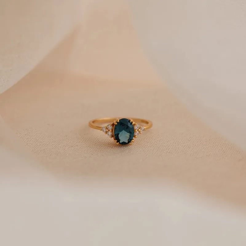 Blue Topaz Ring- Size 7